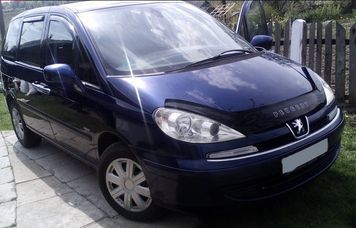 Дефлектор капоту мухобійка для Peugeot 807 2002- 7223 фото