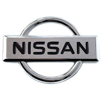 Емблема для Nissan 74 x 104 мм пластикова 2 пуклі 21557 фото