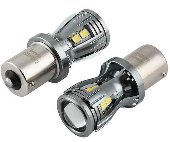 LED автолампа Brevia PowerPro 12/24V W21/5W 14x2835SMD 350Lm 6000K CANbus Оригинал 2 шт (10303X2) 10303X2 фото