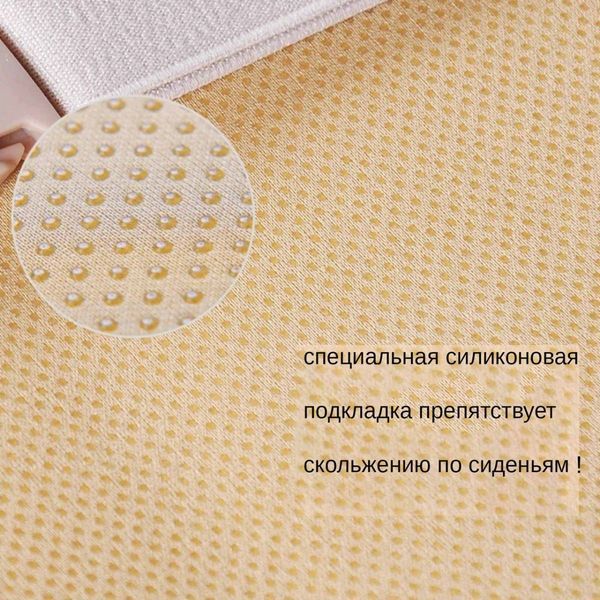 Накидки на сидения алькантара LUX стеганые комплект Черно-красные 1 фото