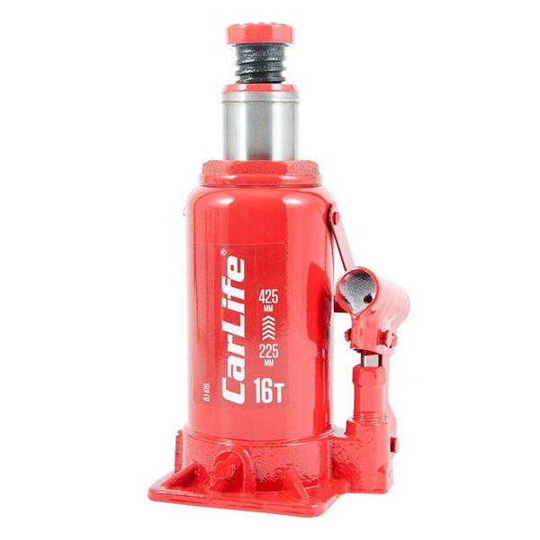 Домкрат гидравлический бутылочный CarLife 16 т 225-425 мм (BJ416) 62691 фото
