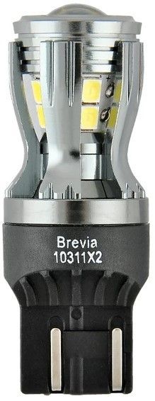 LED автолампа Brevia PowerPro 12/24V W21/5W 14x2835SMD 350Lm 6000K CANbus Оригінал 2 шт (10311X2) 10311X2 фото