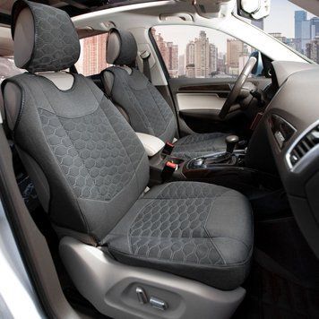 Автомобільні чохли для сидінь Cayman Stell Model S комплект Сірі 3 фото