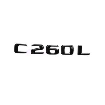 Емблема напис C260L для Mercedes-Benz C-Class чорна глянцева 160х23 мм пластик (на скотчі) 94690 фото