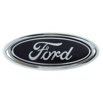 Емблема для логотип Ford 145 x 60 мм / у зборі скотч 3M Чорна 1 шт 36623 фото