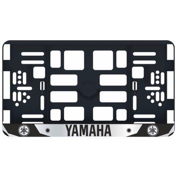 Рамка номера Yamaha под Американский номер 300х150 мм Цветной Логотип 86653 фото