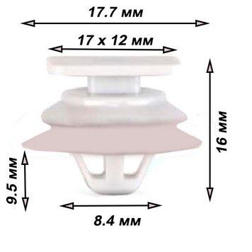 Кліпса кріплення обшивки дверей молдінги TOYOTA LEXUS (51787-60070 5178760070 15584) (C1834) 73294 фото