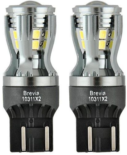 LED автолампа Brevia PowerPro 12/24V W21/5W 14x2835SMD 350Lm 6000K CANbus Оригінал 2 шт (10311X2) 10311X2 фото