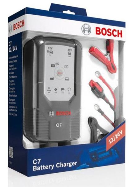 Зарядний пристрій автомобільного акумулятора Bosch C7 12-24V 14–230 A/год (0 189 999 07M) 0 189 999 07M фото