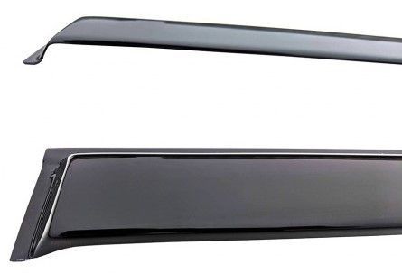 Дефлекторы окон ветровики для ВАЗ Калина 1117 универсал Скотч 3M Voron Glass S4C_ВВ10001 фото