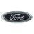 Емблема для логотип Ford 145 x 60 мм / у зборі скотч 3M Чорна 1 шт 36623 фото