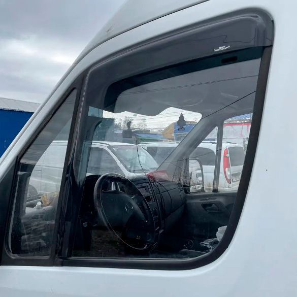 Дефлектори вікон вітровики HIC для Mercedes Sprinter (W906) / Crafter 2006- Вставні Оригінал (MB27-IN) 60534 фото