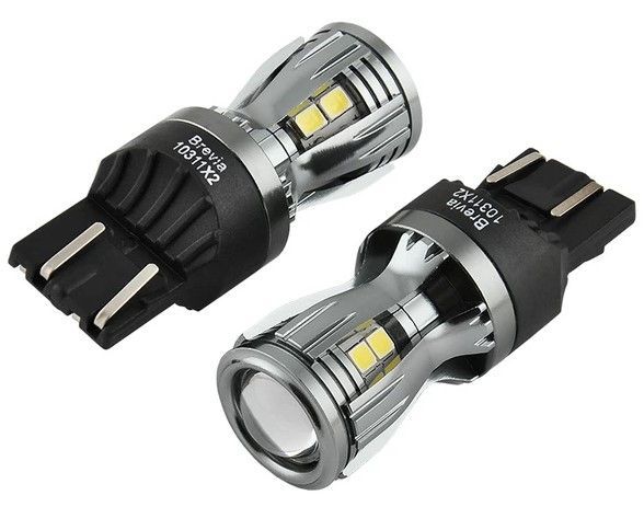 LED автолампа Brevia PowerPro 12/24V W21/5W 14x2835SMD 350Lm 6000K CANbus Оригінал 2 шт (10311X2) 10311X2 фото