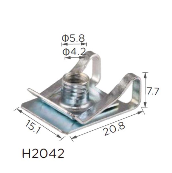 Скоба під гвинт L-21, 1x15, 1 D=4 Bmw, Volkswagen, Renault (51127070202, N90168602, 003994424, 694383H2042) 68425 фото