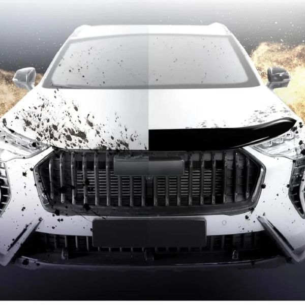 Дефлектор капота мухобойка для Toyota Hilux 2015-2018 S-крепл Евро Крепление (Vip Tuning) 2623 фото