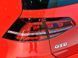 Емблема напис GTD для Volkswagen червона з чорною окантовкою 84х23 мм метал (на скотчі) 95650 фото 3