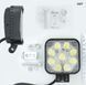 Додаткова LED фара 27W (3W*9) 10-30V 82x80x30 mm Далека (87 27W) 2 шт (3432) 53969 фото 3