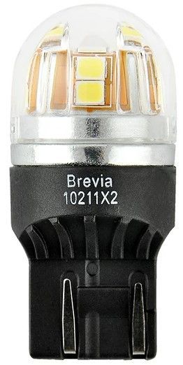 LED автолампа Brevia Spower 12/24V W21/5W 15x2835SMD 330Lm 6000K Оригінал CANbus 2 шт (10211X2) 10211X2 фото