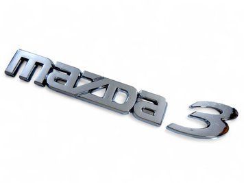 Эмблема надпись Mazda 3 (BK 2003-2009г) Хром 200х26х37 мм (на скотче) 90113 фото