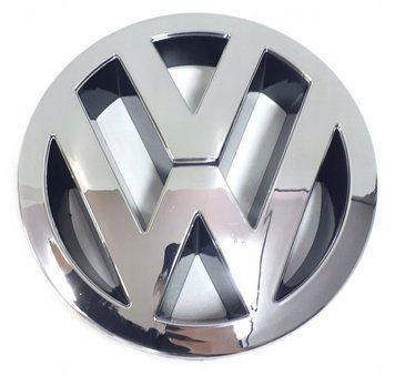 Емблема решітки Volkswagen Хром d=137 мм для Golf 6 Passat B7 європа Caddy Пластик(на напрямних) 88453 фото