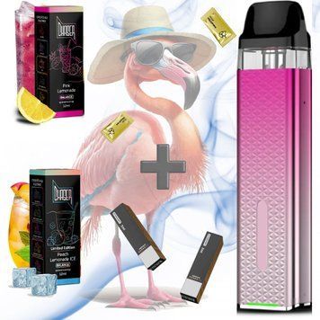Набір Рідин Chaser Самозаміс Balance ULTRA 60 мл Vaporesso Xros mini (Гуава Персик Кола) Фламінго 94985 фото