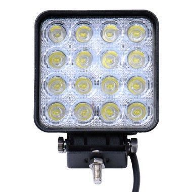 Додаткова LED фара 48W (3W*16) 10-30V 110x110x72mm Ближній (29-48W) 1 шт (2964) 46166 фото