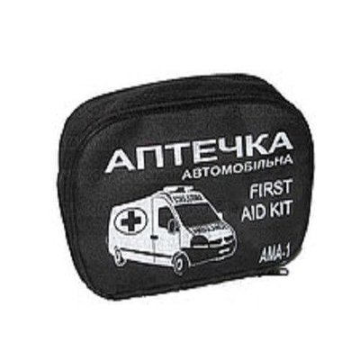 Аптечка автомобільна АМА-1 до 9 чоловік / Сумка Чорна First AID Kit 31373 фото