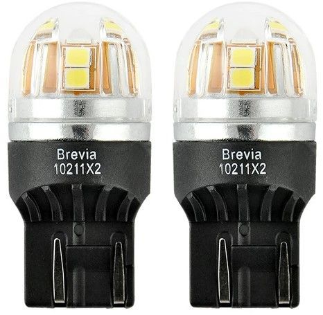 LED автолампа Brevia Spower 12/24V W21/5W 15x2835SMD 330Lm 6000K Оригинал CANbus 2 шт (10211X2) 10211X2 фото