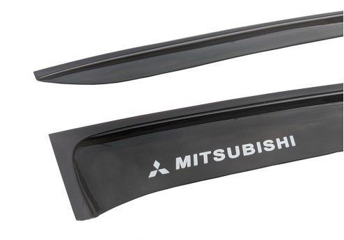 Дефлекторы окон ветровики для Mitsubishi Outlander XL 2007-2012 Скотч 3M Voron Glass VM40706 фото
