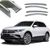 Дефлектори вікон вітровики Benke для Volkswagen Tiguan 2017- (Хром Молдинг Нержавіюча сталь 3D) 55466 фото