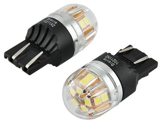 LED автолампа Brevia Spower 12/24V W21/5W 15x2835SMD 330Lm 6000K Оригинал CANbus 2 шт (10211X2) 10211X2 фото