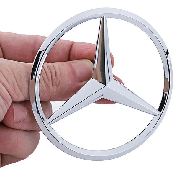 Емблема задня Mercedes-Benz W167 хром 84 мм (на 3 направляючих) OEM A1678171200 95470 фото