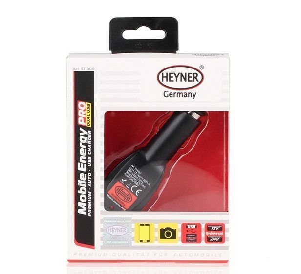 Автомобильное зарядное устройство Heyner 12/24V 2.1A / 2USB Оригинал (511600) 57401 фото