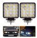 Додаткова LED фара 48W (3W*16) 10-30V 110x110x72mm Ближній (29-48W) 1 шт (2964) 46166 фото 1