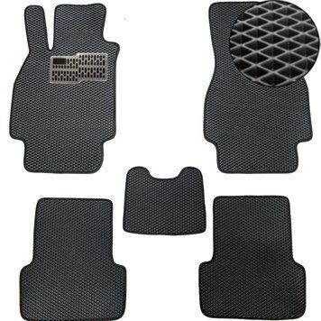Килимки в салон EVA для Renault Megane II 2002-2008 (Металевий підп'ятник) Чорний 5 шт 62553 фото