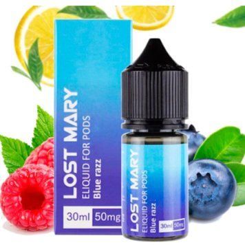 Lost Mary рідина від ElfLiq 30 ml BlueRazz Блакитна Малина 86810 фото
