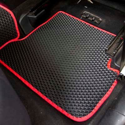 Килимки у салон EVA для Mazda 3 I 2003-2009 SD/HB з підп'ятником Коричневі-Коричневий кант 5 шт 66436 фото