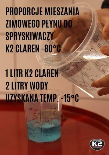 Зимовий омивач скла концентрат Нейтральний K2 -80&deg;C 1 л (K611) 20990 фото
