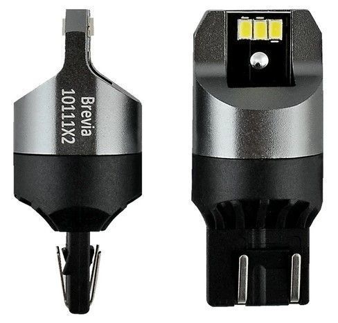 LED автолампа Brevia Power 12/24V T20/5 W21/5W 6x3020SMD 330Lm 6000K CANbus W3x16q 2 шт (10111X2) 10111X2 фото