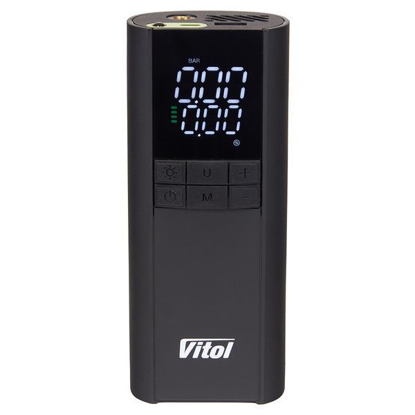 Портативний компресор акумуляторний Vitol 3в1 7.4V 29.6wh 8000mAh РК-дисплеєм (K-35) 94862 фото