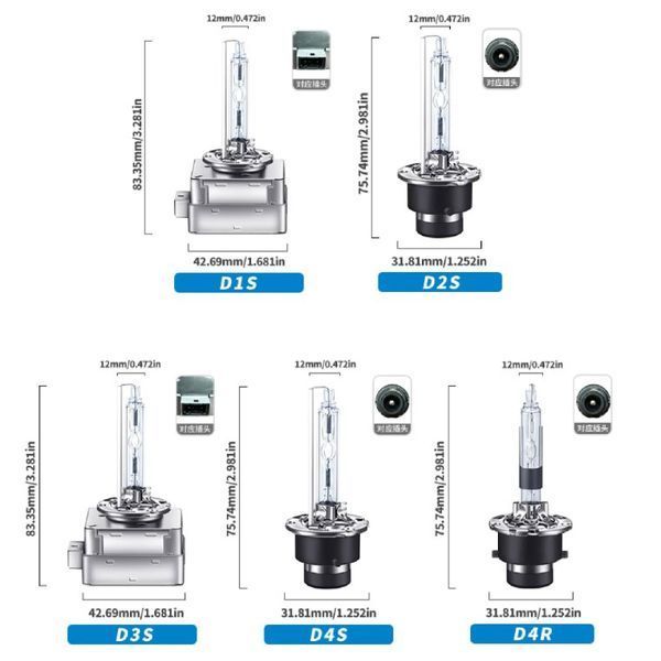 Ксеноновая лампа для фар Xenon D2S 6000K 35W Super Vision +70% 2 шт (Цоколь Метал) 90870 фото