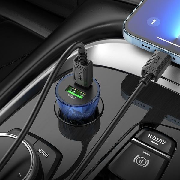 Автомобільний зарядний пристрій Z47A PD30W + QC3.0 набір з кабелем USB (Оригінал) 58042 фото
