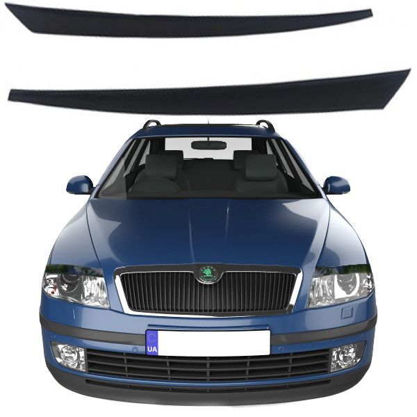 Реснички фар Skoda Octavia A5 2004-2010 Voron Glass RS10003 фото