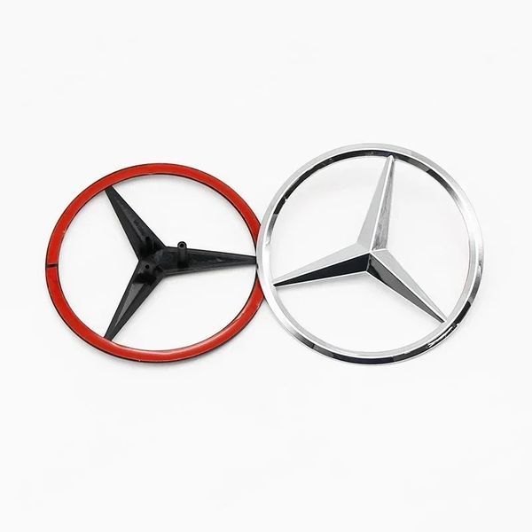 Емблема задня Mercedes-Benz W205 хром 82мм (3 напрямні + скотч) OEM A2058170216 96299 фото