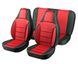 Чехлы Пилот для сидений ВАЗ 2107 Черная ткань Красная ткань 30461 фото 1