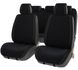 Накидки для сидений Алькантара Palermo Premium комплект Черные 9906 фото 1
