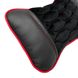 Подушка на подголовник под шею Palermo Premium Черные красный кант 1 шт S4C_Palermo_0555 фото 2