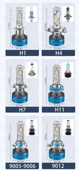 LED лампи автомобільні K10 H3 70W (11600lm 6000K EMC-Драйвер IP68 DC9-24V) 63443 фото