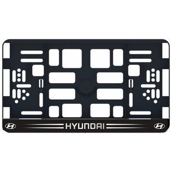 Рамка номера Hyundai под Американский номер 300х150 мм Цветной Логотип 86656 фото