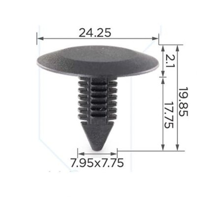 Кліпса для обшивки капота (OEM N989-022, N989022, 385661-S, 385661S, 6032363, N989022) (C0037) 67484 фото